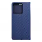 XIAOMI Redmi Note 13 4G Book Handytaschen LUNA Book Carbon Kohlenstoff-Faser, Elegant  Blau