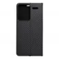 XIAOMI Redmi Note 13 Pro Plus 5G Book Handytaschen LUNA Book Carbon Kohlenstoff-Faser, Elegant  Schwarz
