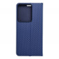XIAOMI Redmi Note 13 Pro 4G Book Handytaschen LUNA Book Carbon Kohlenstoff-Faser, Elegant  Blau