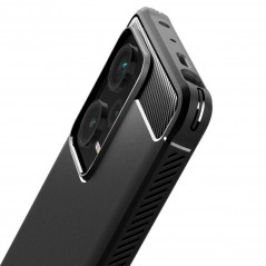 XIAOMI Redmi Note 12 Pro Plus 5G Hülle Spigen Armor Kohlenstoff-Faser, Elegant  Schwarz