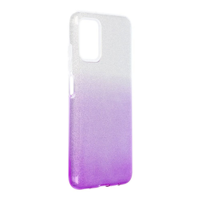 Samsung Galaxy A03s Hülle Shining Transparent und violett