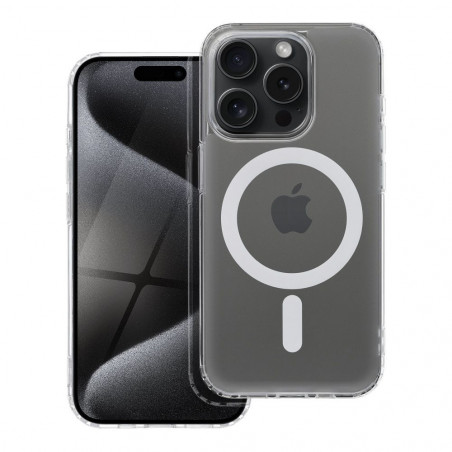 Apple iPhone 15 Pro Hülle Frost Mag MagSAFE  Durchsichtbar