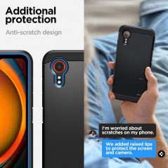 Samsung Galaxy Xcover7 Hülle Spigen Tough Armor Schwarz