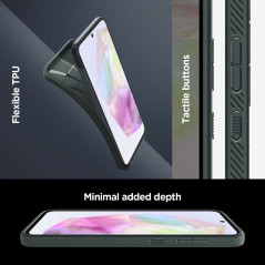 Samsung Galaxy A35 Hülle Spigen  Liquid Air Abgrundgrün