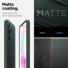 Samsung Galaxy A35 Hülle Spigen  Liquid Air Abgrundgrün