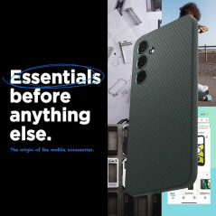 Samsung Galaxy A35 Hülle Spigen  Liquid Air Abgrundgrün