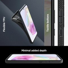 Samsung Galaxy A35 Hülle Spigen  Liquid Air Matt Schwarz