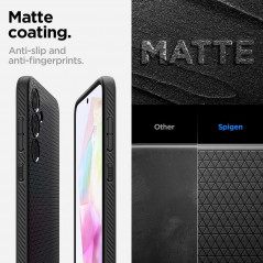 Samsung Galaxy A35 Hülle Spigen  Liquid Air Matt Schwarz
