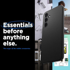 Samsung Galaxy A35 Hülle Spigen  Liquid Air Matt Schwarz