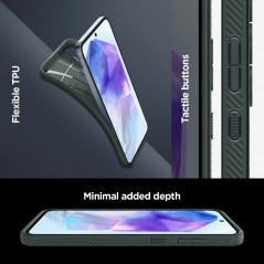 Samsung Galaxy A55 Hülle Spigen  Liquid Air Abgrundgrün