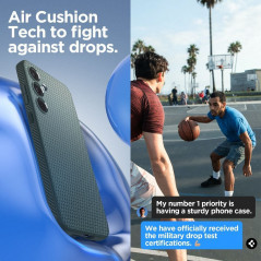 Samsung Galaxy A55 Hülle Spigen  Liquid Air Abgrundgrün