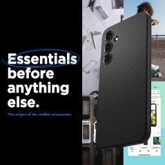 Samsung Galaxy A55 Hülle Spigen  Liquid Air Matt Schwarz