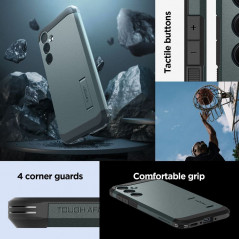 Samsung Galaxy A35 Hülle Spigen Tough Armor Abgrundgrün