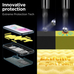 Samsung Galaxy A35 Hülle Spigen Tough Armor Abgrundgrün
