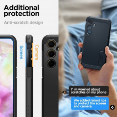 Samsung Galaxy A35 Hülle Spigen Tough Armor Schwarz