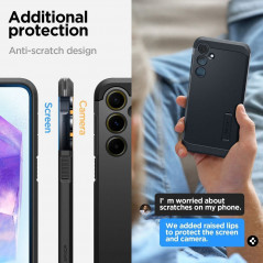 Samsung Galaxy A55 Hülle Spigen Tough Armor Schwarz