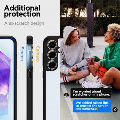 Samsung Galaxy A55 Hülle Spigen Ultra Hybrid Kristallklar  Matt Schwarz