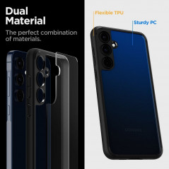 Samsung Galaxy A55 Hülle Spigen Ultra Hybrid Kristallklar  Matt Schwarz