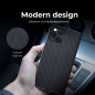 Samsung Galaxy Xcover7 Book Handytaschen LUNA Book Carbon Kohlenstoff-Faser, Elegant  Schwarz