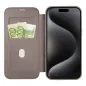 Apple iPhone 15 Pro Max Book Handytaschen Smart Mag Book Elegant  MagSAFE  Titan