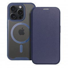 Apple iPhone 15 Pro Book Handytaschen Smart Mag Book Elegant  MagSAFE  Blau