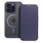 Apple iPhone 15 Pro Max Book Handytaschen Smart Mag Book Elegant  MagSAFE  Blau