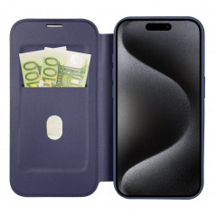 Apple iPhone 15 Pro Max Book Handytaschen Smart Mag Book Elegant  MagSAFE  Blau