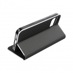 XIAOMI 14 Ultra Book Handytaschen LUNA Book Carbon Kohlenstoff-Faser, Elegant  Schwarz