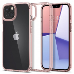 Apple iPhone 13 mini Hülle Spigen Ultra Hybrid Kristallklar  Rosenkristall