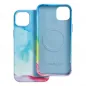 Apple iPhone 14 Plus Hülle Leather Mag Cover Elegant  MagSAFE  Farbspritzer
