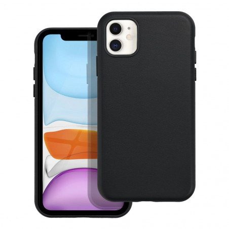 Apple iPhone 11 Hülle Leather Mag Cover Elegant  MagSAFE  Schwarz