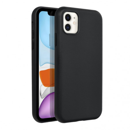 Apple iPhone 11 Hülle Leather Mag Cover Elegant  MagSAFE  Schwarz