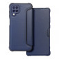 Samsung Galaxy A12 Book Handytaschen Razor Book Kohlenstoff-Faser, Kohlenstoffmuster  Blau