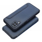 Samsung Galaxy A12 Book Handytaschen Razor Book Kohlenstoff-Faser, Kohlenstoffmuster  Blau