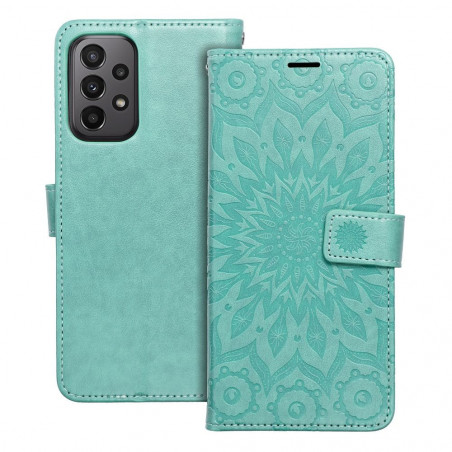 Samsung Galaxy A23 5G Book Handytaschen MEZZO Book Mandala  Grün