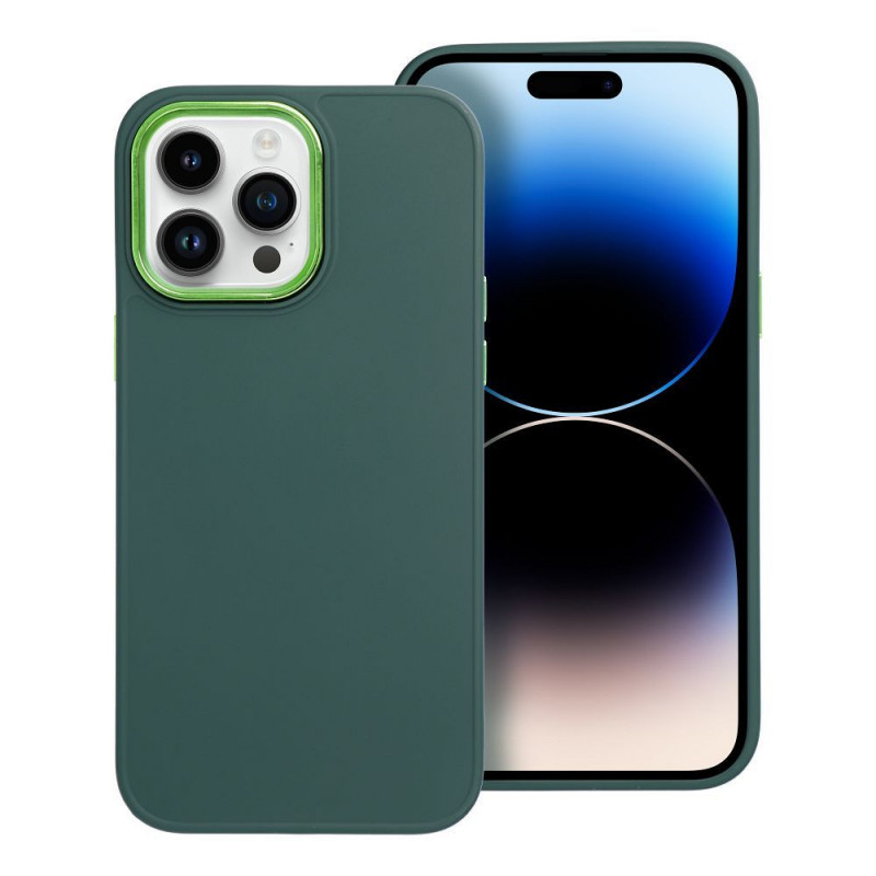 Apple iPhone 14 Pro Max Hülle FRAME Elegant  Grün