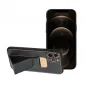 Apple iPhone 11 Hülle LEATHER Case Kickstand Schwarz