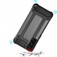 Samsung Galaxy S21 FE 5G Gehärtete Abdeckung Armor Schwarz