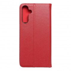 Samsung Galaxy A15 LTE Book Handytaschen Leather case SMART PRO Elegant  Rotwein