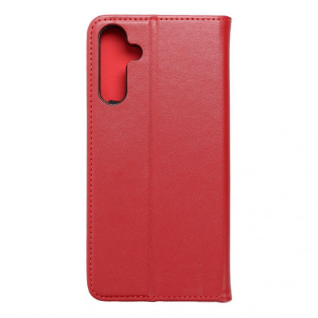 Samsung Galaxy A15 LTE Book Handytaschen Leather case SMART PRO Elegant  Rotwein