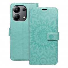 XIAOMI Redmi Note 13 4G Book Handytaschen MEZZO Book Mandala  Grün