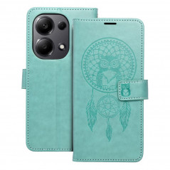XIAOMI Redmi Note 13 Pro 4G Book Handytaschen MEZZO Book Traumfänger  Grün