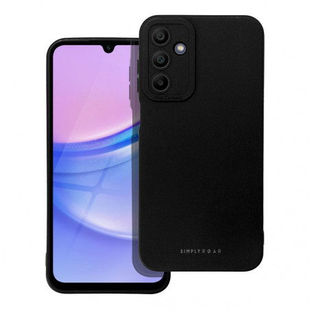 Samsung Galaxy A15 LTE Hülle Roar Luna Monochromatische, Stilvoll, Ein ästhetisches Accessoire  Schwarz
