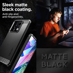 XIAOMI Redmi Note 13 5G Hülle Spigen Armor Kohlenstoff-Faser, Elegant  Schwarz