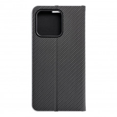 XIAOMI 13 Book Handytaschen LUNA Book Carbon Kohlenstoff-Faser, Elegant  Schwarz