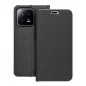 XIAOMI 13 Book Handytaschen LUNA Book Carbon Kohlenstoff-Faser, Elegant  Schwarz