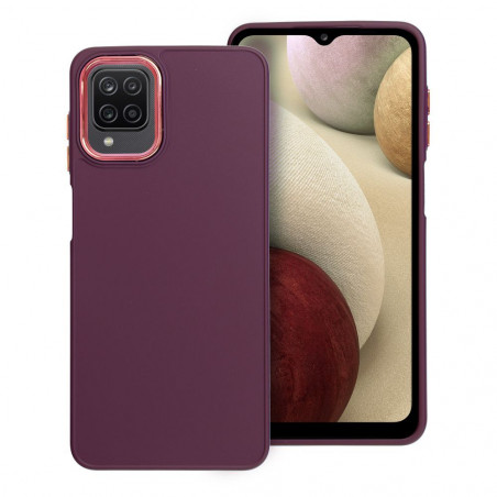 Samsung Galaxy A12 Hülle FRAME Elegant  Lila (Purple)