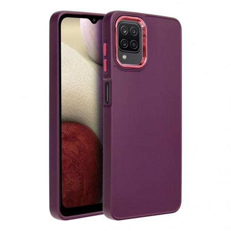 Samsung Galaxy A12 Hülle FRAME Elegant  Lila (Purple)