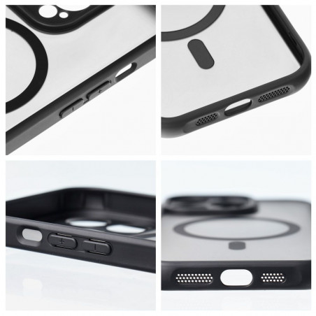 Apple iPhone 14 Plus Hülle Full Matte Mag Cove MagSAFE  Schwarz