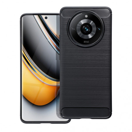 Honor 70 Pro Hülle Carbon Elegant  Schwarz